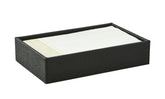 Shagreen Black Guest Towel Holder W/ Napkins
